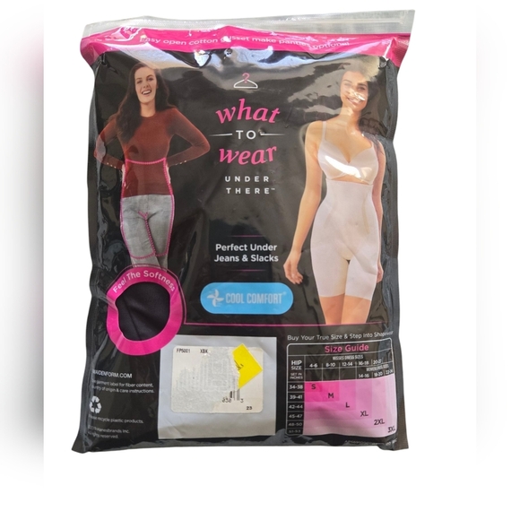 Maidenform Cool Comfort Shapewear in Black and Pink - Picture 3 of 3